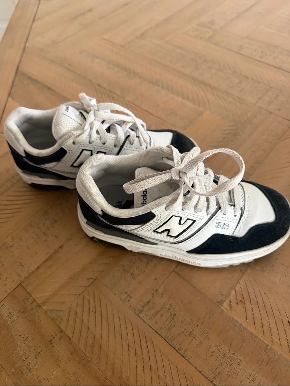 New Balance Kids Black and White Sneakers Duo